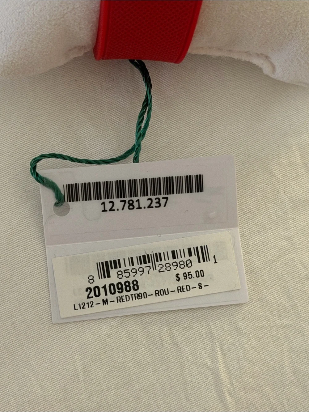 Lacoste Red Women's Silicone Strap Watch with Green Logo